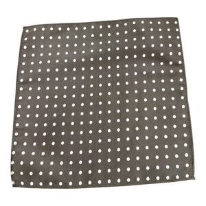 ALLURE MEN'S MULTI-DOT POCKET SQUARE BLACK/ WHITE.